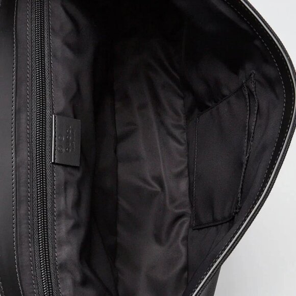 Gucci Black Canvas Techno Web Flap Messenger Bag - Picture 3 of 10